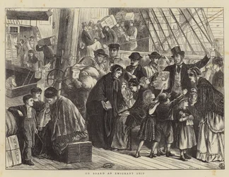 Ombord på et Emigrantskib